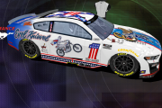 Evel Knievel tribute Mustang for full circle racing designs NCS22