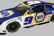 Chase Elliott 2022 NAPA Auto Parts/Valvoline Chevy Camaro (TEXAS 2)