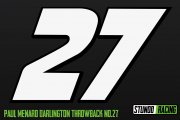 Paul Menard No. 27 Darlington Throwback 2016