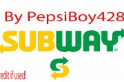 New Subway Logo PSD