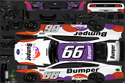 #66 Timmy Hill - 2022 Bumper.com Ford Mustang (MENCS 2019)