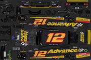 #12, Ryan Blaney - 2022 Advance Auto Parts Ford Mustang (MENCS 2019)