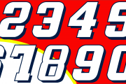 Bill Elliott Racing Number set 1997