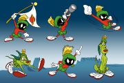 Looney Tunes - Marvin the Martian & K9 Characters
