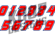 Rick Ware Racing 2024 number set