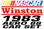 1983 Winston Cup Complete Car Set (343 cars + 2 player cars); for the US Pits Aero88 Mod