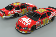 *FICTIONAL* 2003 Red Qusa #36 Mac Tools Pontiac