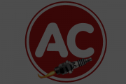 AC Spark Plug Round Logo with Spark Plug Art