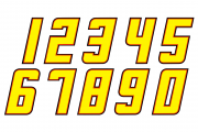 2019 Levine Family Racing Number Set