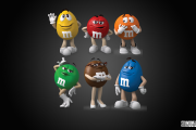 M&Ms Characters Decal set