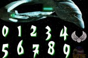 WEDS Star Trek Romulan number set