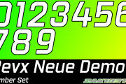 Revx Nueo Demo Font Number Set