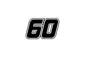60 Kaulig Racing Font Roof and Side Number