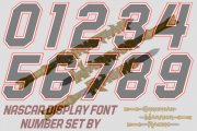 NASCAR Display Font Number Sert