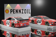 Joey Logano 22 Shell Pennzoil Throwback 21 Dalington car real
