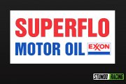 Superflo Motor Oil Exxon Retro Logo