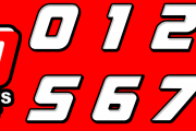 JD Motorsports - #6 Number Set