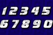 Infinite Justice Font Number Set