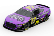 Chris Buescher 2022 Violet Defense Mustang ( Richmond 1)