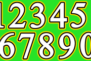 Versal Gothic Layered Number Set