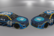 FICTIONAL Jimmie Johnson 2023 44 and 48 Carvana Chevy's Legacy MC