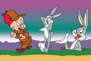 Looney Tunes - Bugs Bunny & Elmer Fudd Characters