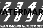Swan Racing number set