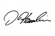 Denny Hamlin's Signature/Namerail