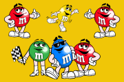 M&M's Characters from 1998 and 2022