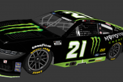 #21 Riley Herbst 2025 Wood Brothers (Fictional)
