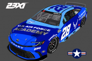 #28 "Air Force Academy" 23XI Camry (Fictional) Updated