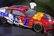 #1 Ross Chastain Ford Mustang SEGA Sonic Car