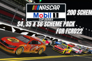 NASCAR Mobil 1 Cup Series S4 - S5 & S6 Scheme Pack
