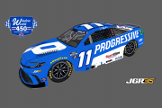 Denny Hamlin #11 - Progressive (North Wilkesboro)