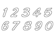 '97-'05 Fia GT Number Plate Font