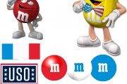 WEDS Patriotic M and M's logo sheet