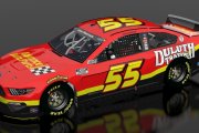 MENCS 2021 #55 Advanced Auto Parts Mustang (Fictional) w/ Matching Pit Crew