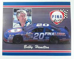 Vintage 1990's NASCAR #20 Bobby Hamilton FINA Lube Raci